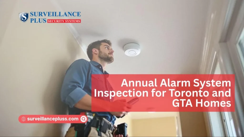 Burglar alarm maintenance during an annual alarm system inspection for a Toronto home