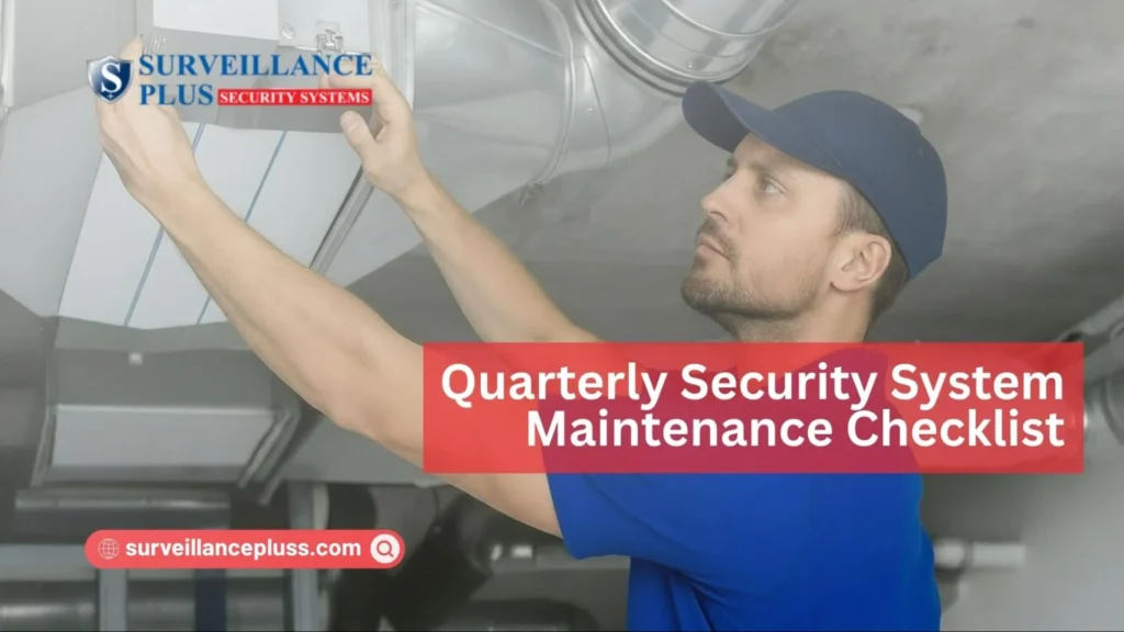 Quarterly checklist showing how to maintain an alarm system for reliable home security