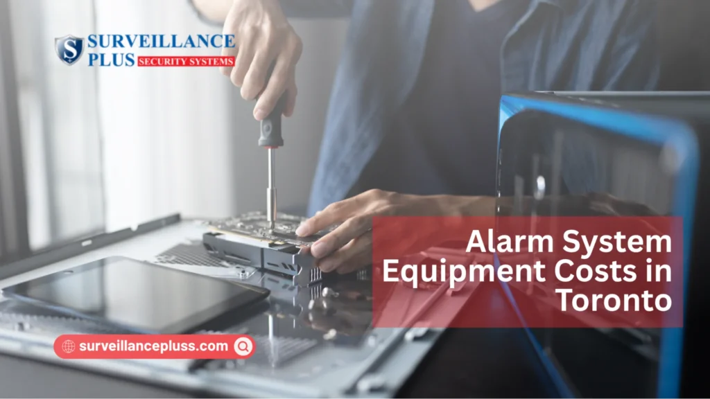 Security alarm system equipment cost in Toronto for residential alarm system components and devices