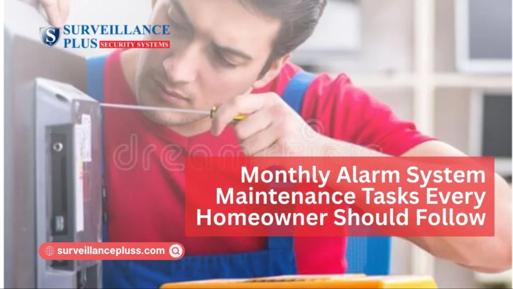 Security system maintenance for homeowners performing routine alarm system checks at home