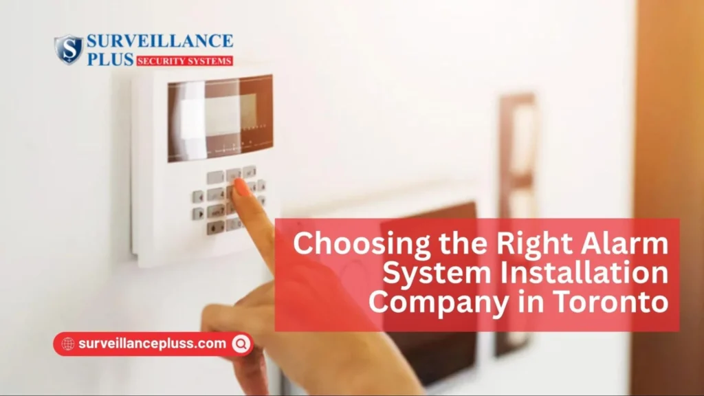 Wired alarm system installation in Toronto by a professional home security company

