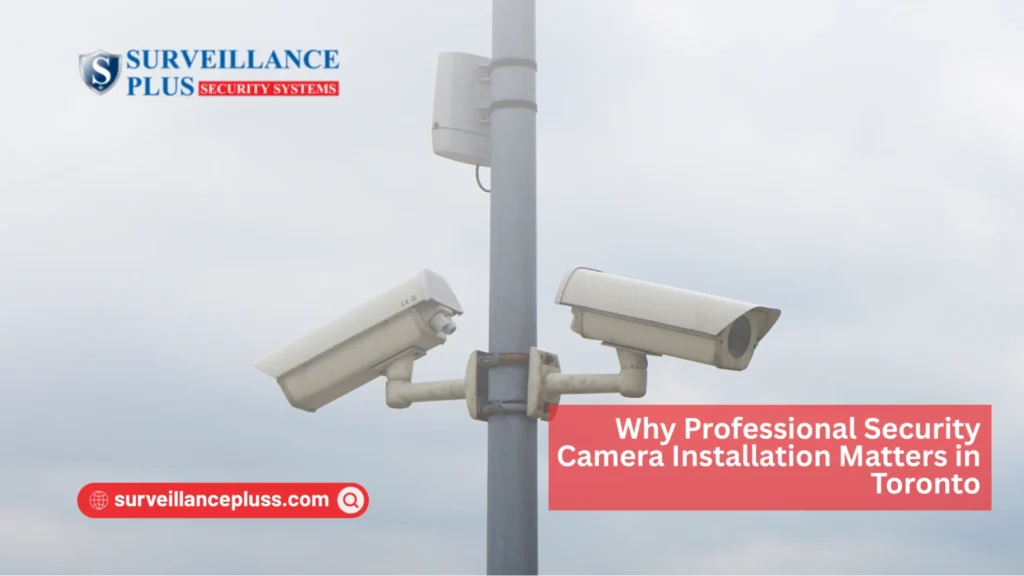 Professional security camera installation helping prevent hacked CCTV camera symptoms in Toronto