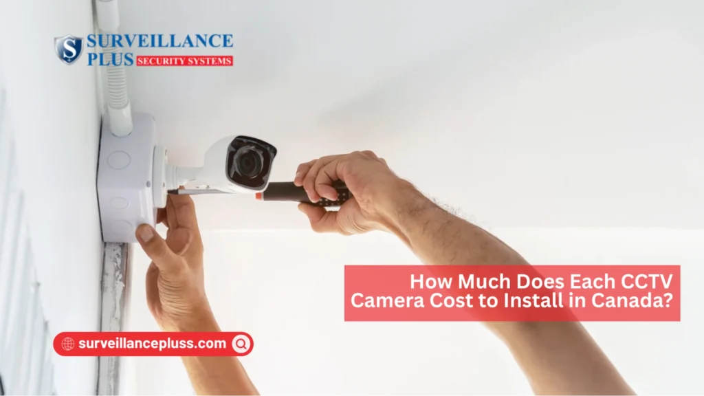 CCTV installation price in Brampton showing cost per camera in Canada
