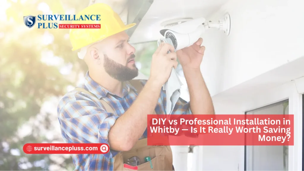 DIY vs professional installation comparison for home security system cost in Whitby