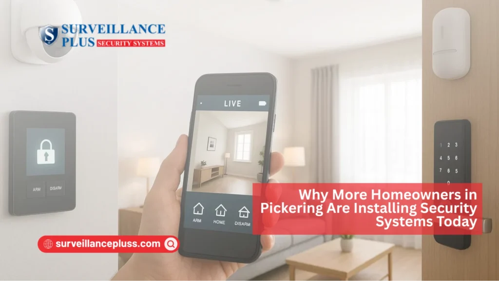 Homeowners in Pickering installing modern home security systems for better safety and protection