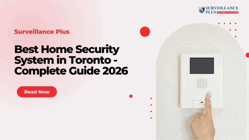 Modern home security system installed in a Toronto house with smart surveillance and alarm monitoring